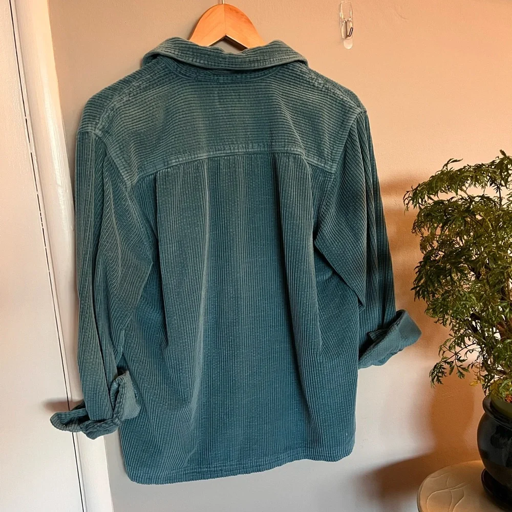 L.L. Bean Teal Button Down Shirt - Picture 2 of 4